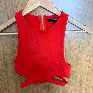 Red Crop Top